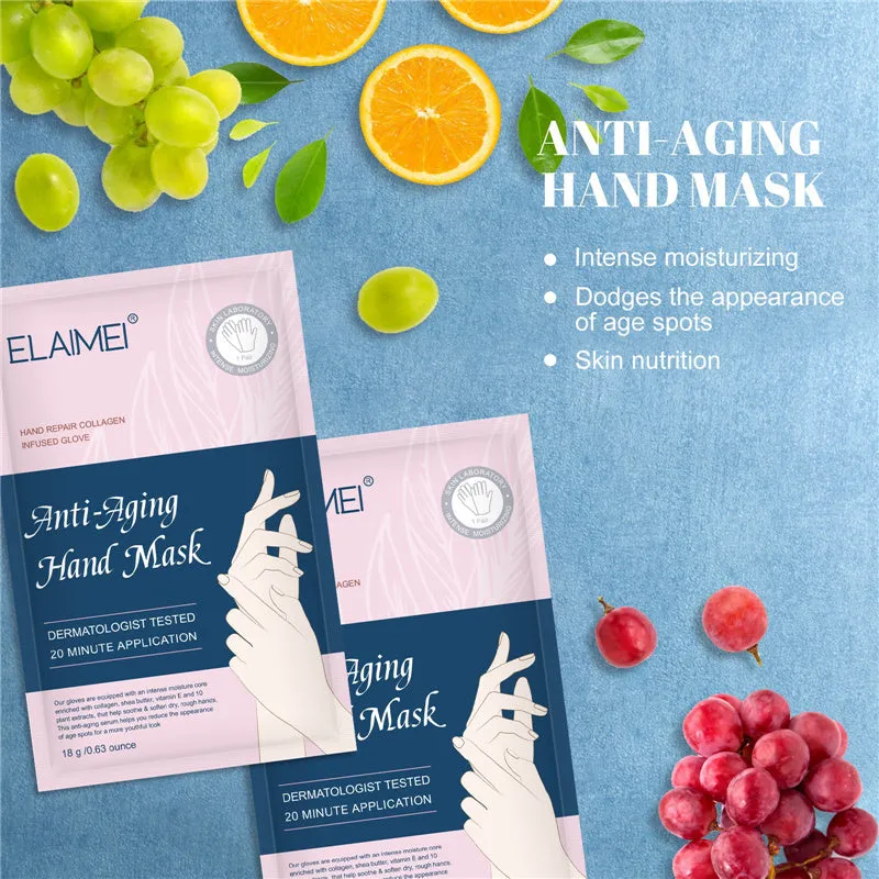 5 Pairs Hands Moisturizing Gloves Hand Skin Repair Renew Mask