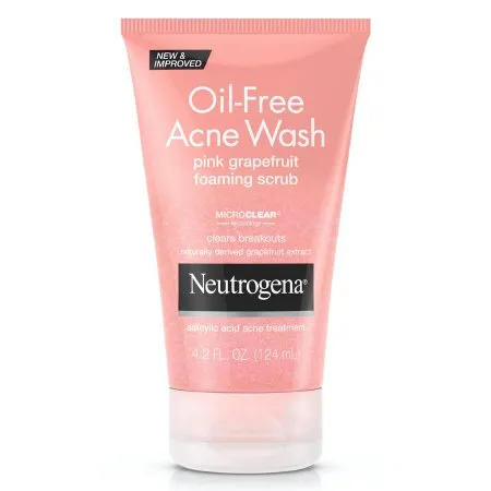 Acne Treatment Neutrogena® Oil-Free Acne Wash 4.2 oz. Foaming Scrub - J & J Sales  Mfr# 07050105360