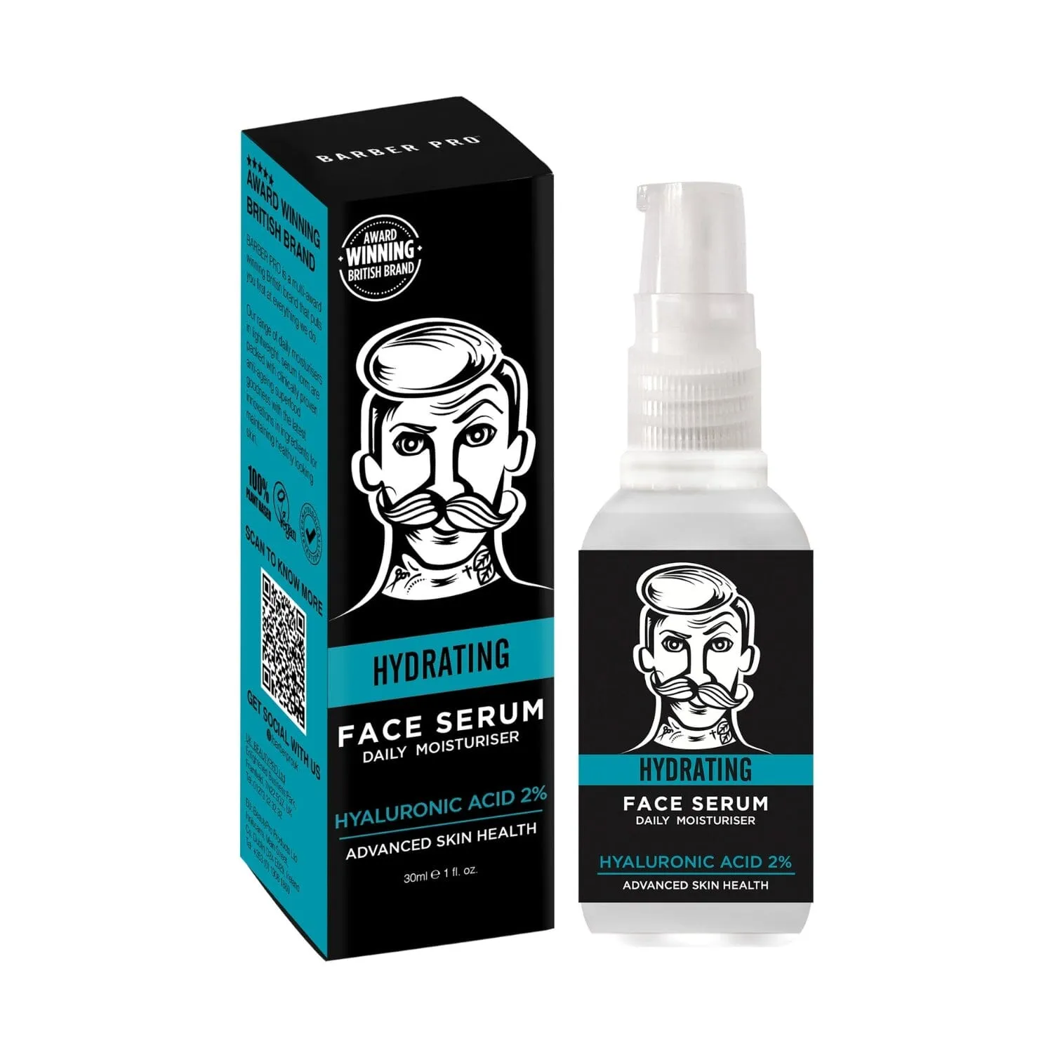 Barber Pro Hydrating Hyaluronic Acid 2% Daily Serum (30ml)