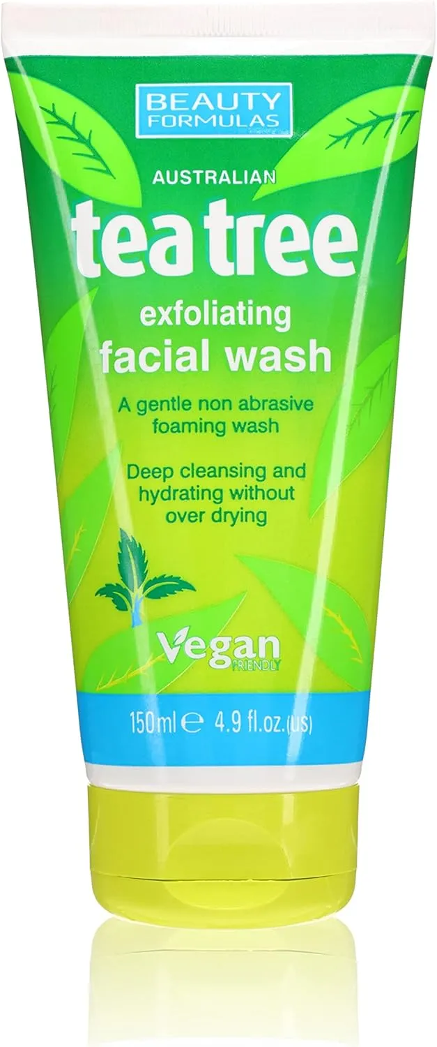 Beauty Formulas Australian Tea Tree Exfoliating Facial Wash 150ml