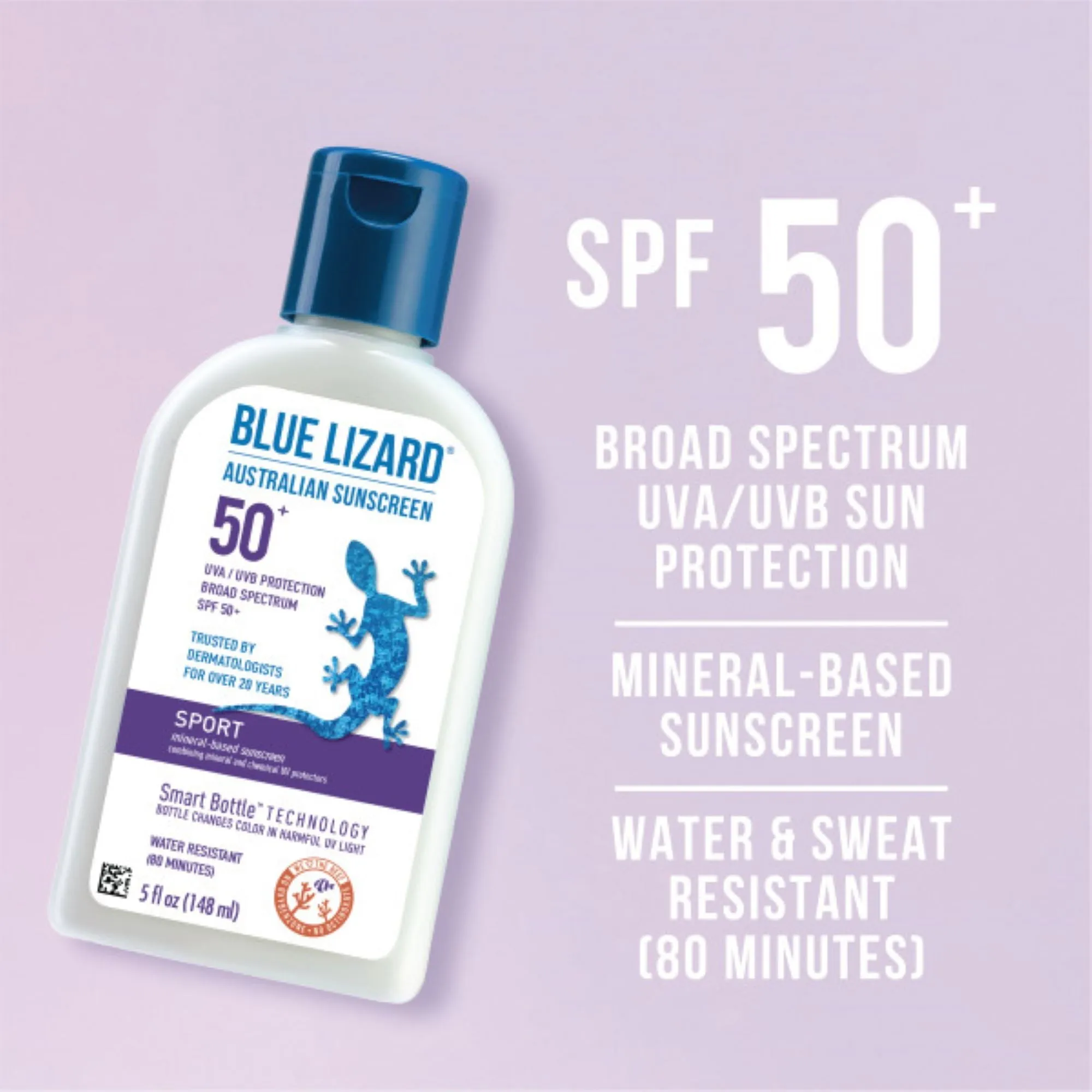 Blue Lizard Sport Mineral Based Sunscreen SPF 50  5 oz