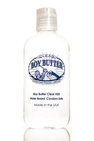 Boy Butter Clear H2O: Silky Smooth Water-Based Lube with Aloe, 8 Oz