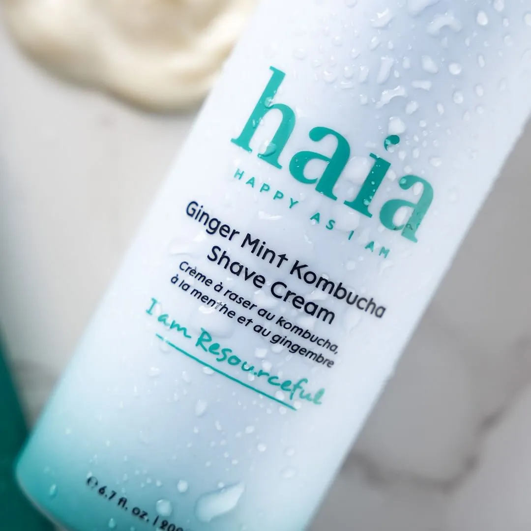 haia "I am Resourceful" Ginger Mint Kombucha Shave Cream - Certified Cosmos Organic