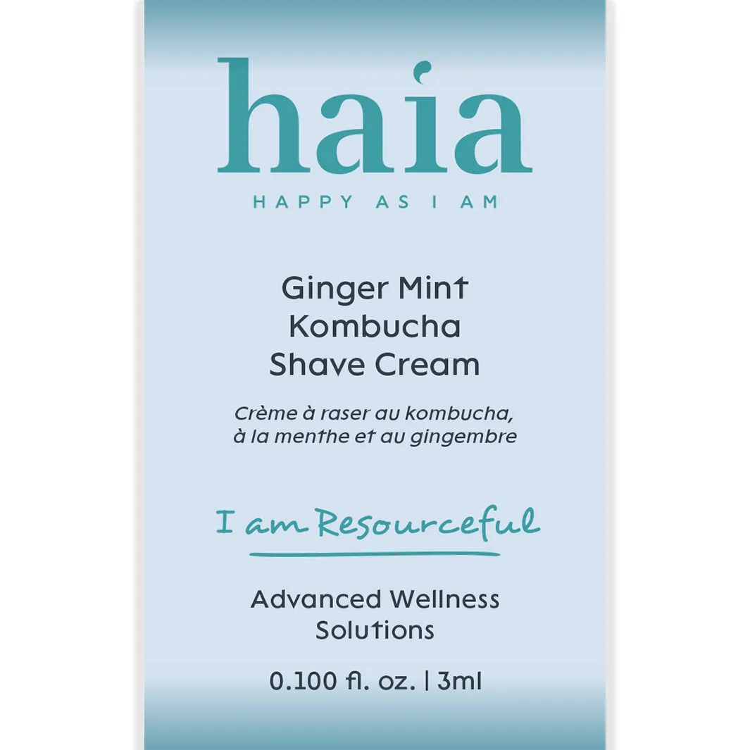 haia "I am Resourceful" Ginger Mint Kombucha Shave Cream - Certified Cosmos Organic