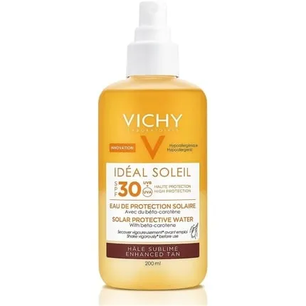 Ideal Soleil Sunscreen tanning water Spf30, 200 ml, Vichy