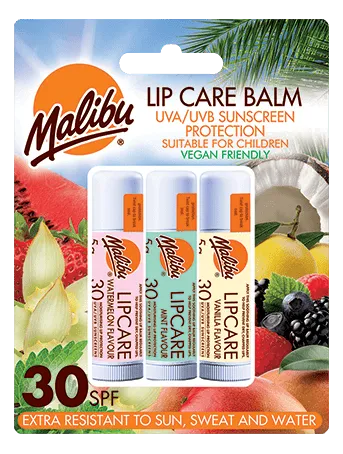 Lipbalm Watermelon/Mint/Vanilla 3-pack