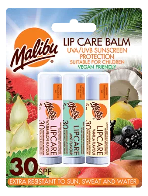 Lipbalm Watermelon/Mint/Vanilla 3-pack