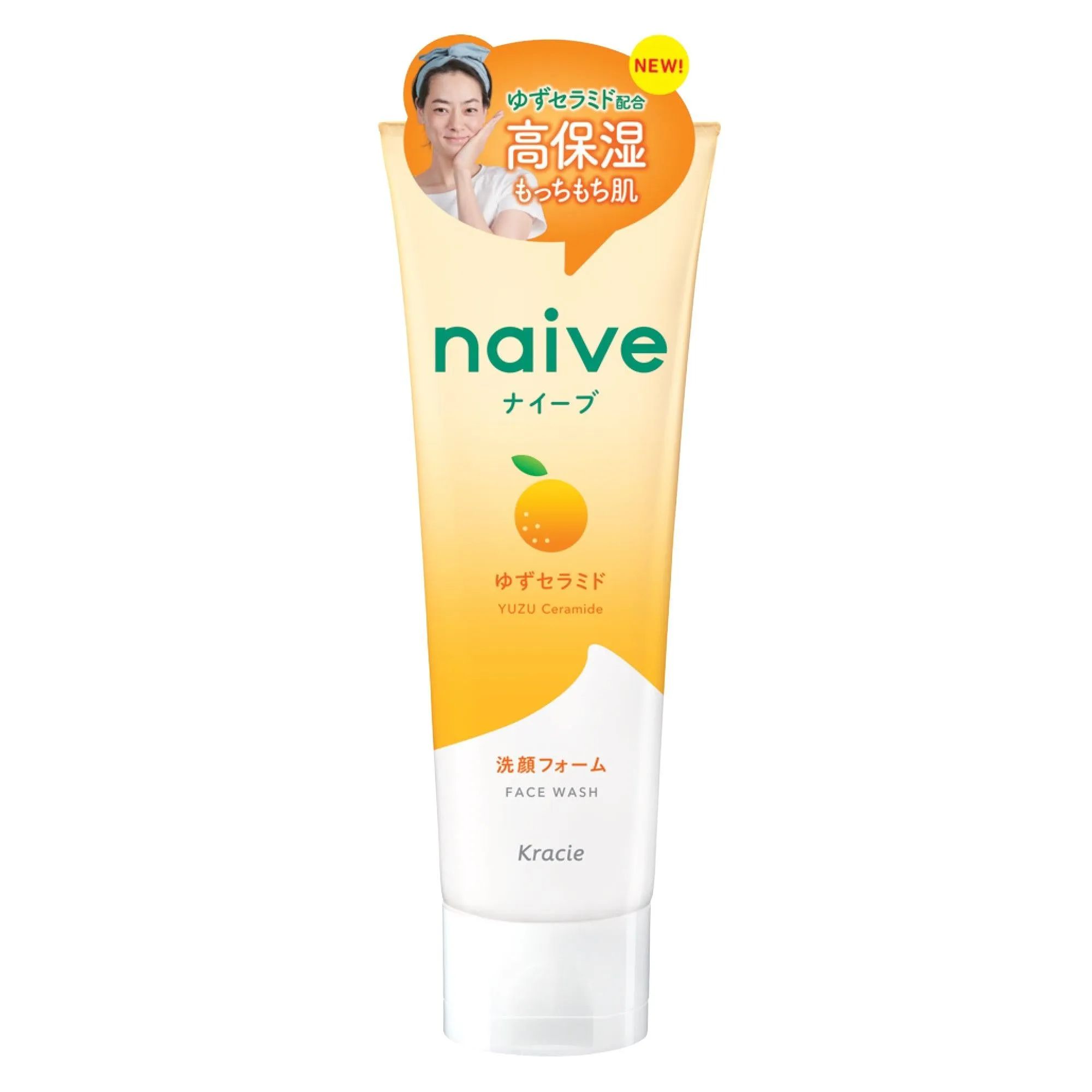 NAIVE Yuzu Ceramide Foaming Face Wash