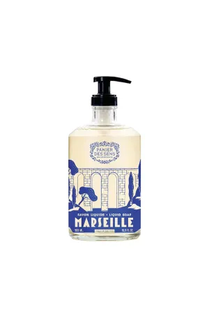 Olive Glass Marseille Liquid Soap