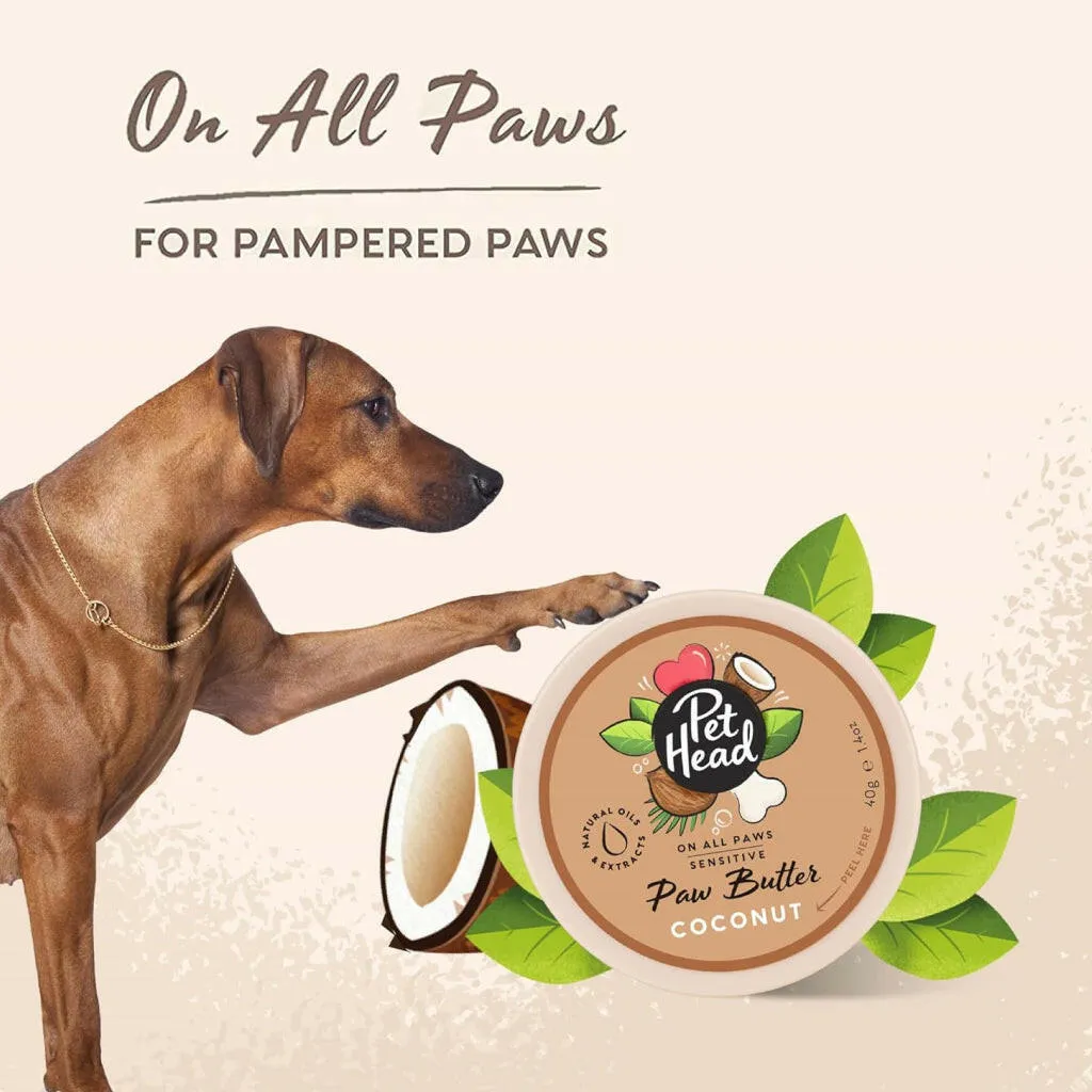 Pet Head On All Paws Coconut Paw Butter For Dogs & Cats (1.4 oz)