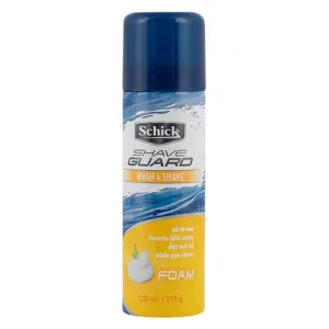 SCHICK FOAM SHAVE GUARD WASH & SHAVE 220ML